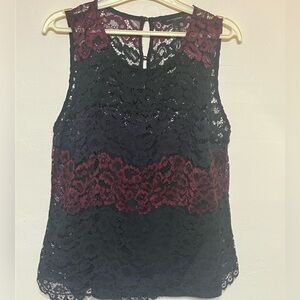 Banana Republic lace blouse petite M
